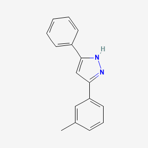 molecular formula C16H14N2 B11770088 3-Phenyl-5-(m-tolyl)-1H-pyrazole 