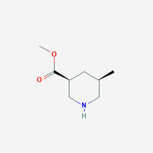 molecular formula C8H15NO2 B11770102 (3S,5R)-Methyl 5-methylpiperidine-3-carboxylate CAS No. 405513-12-4