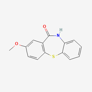 molecular formula C14H11NO2S B11770109 2-Methoxydibenzo[B,F][1,4]thiazepin-11(10H)-one 