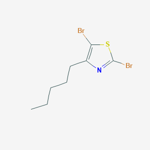 molecular formula C8H11Br2NS B11770117 2,5-Dibromo-4-pentylthiazole 