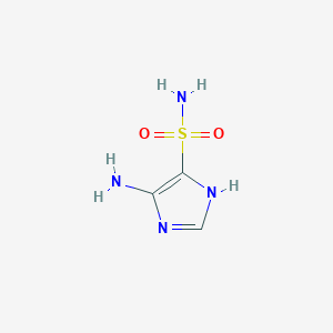molecular formula C3H6N4O2S B11770172 5-amino-1H-imidazole-4-sulfonamide 