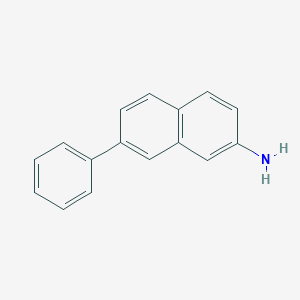 molecular formula C16H13N B11770174 7-Phenylnaphthalen-2-amine 