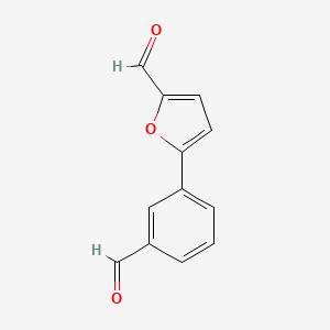 molecular formula C12H8O3 B11770188 5-(3-Formylphenyl)furan-2-carbaldehyde CAS No. 886509-16-6