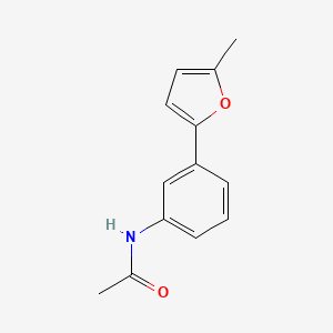 molecular formula C13H13NO2 B11770228 N-(3-(5-Methylfuran-2-yl)phenyl)acetamide 