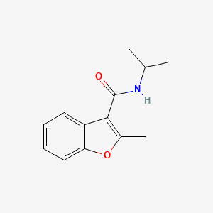 molecular formula C13H15NO2 B11770265 N-Isopropyl-2-methylbenzofuran-3-carboxamide 