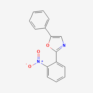 molecular formula C15H10N2O3 B11770308 2-(2-Nitrophenyl)-5-phenyloxazole 