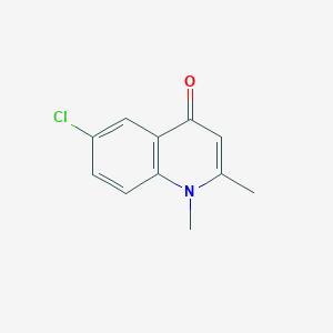 molecular formula C11H10ClNO B11770383 6-Chloro-1,2-dimethylquinolin-4(1H)-one 