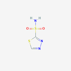 molecular formula C2H3N3O2S2 B11770387 1,3,4-Thiadiazole-2-sulfonamide CAS No. 25182-53-0