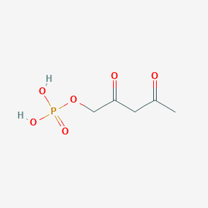 molecular formula C5H9O6P B117704 1-(Phosphonooxy)-2,4-pentanedione CAS No. 157247-71-7