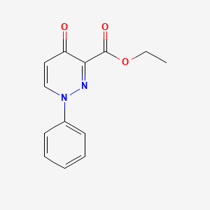 molecular formula C13H12N2O3 B11770441 Ethyl 4-oxo-1-phenyl-1,4-dihydropyridazine-3-carboxylate 