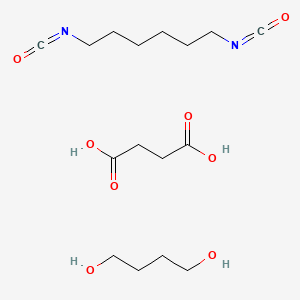 molecular formula C11H9NO2 B1177053 Butanedioic acid;butane-1,4-diol;1,6-diisocyanatohexane CAS No. 143606-53-5
