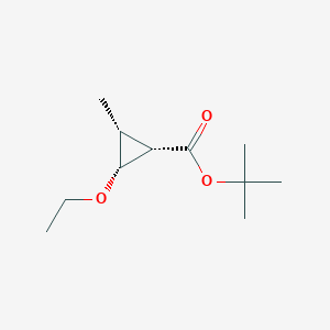 molecular formula C11H20O3 B1177067 Tert-butyl (1S,2R,3R)-2-ethoxy-3-methylcyclopropane-1-carboxylate CAS No. 145164-86-9