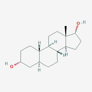 molecular formula C18H30O2 B117708 5alpha-Estrane-3alpha,17alpha-diol CAS No. 481695-77-6
