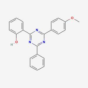 molecular formula C22H17N3O2 B1177092 2-[4-(4-METHOXYPHENYL)-6-PHENYL-1,3,5-TRIAZIN-2-YL]PHENOL CAS No. 154825-62-4