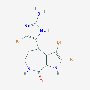 molecular formula C11H10Br3N5O B117713 (+/-)-4'-Bromohymenin CAS No. 184887-85-2