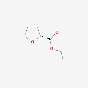 molecular formula C7H12O3 B11771529 (R)-Ethyl tetrahydrofuran-2-carboxylate CAS No. 375825-11-9