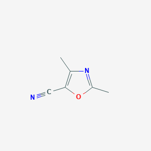 molecular formula C6H6N2O B11771728 2,4-Dimethyloxazole-5-carbonitrile 