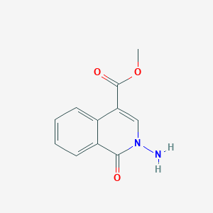 molecular formula C11H10N2O3 B11771768 Methyl 2-amino-1-oxo-1,2-dihydroisoquinoline-4-carboxylate 