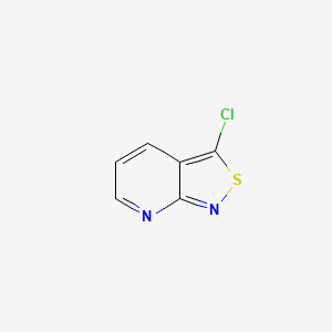 molecular formula C6H3ClN2S B11771773 3-Chloroisothiazolo[3,4-b]pyridine CAS No. 42242-09-1