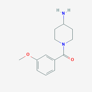 molecular formula C13H18N2O2 B11771836 (4-Aminopiperidin-1-yl)(3-methoxyphenyl)methanone 