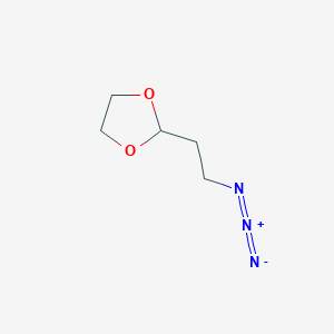 molecular formula C5H9N3O2 B117720 2-(2-Azidoethyl)-1,3-dioxolane CAS No. 111752-08-0