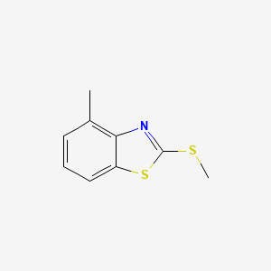 molecular formula C9H9NS2 B11772052 4-Methyl-2-(methylthio)benzo[d]thiazole CAS No. 3622-20-6
