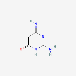 molecular formula C4H6N4O B11772059 2,6-diamino-5H-pyrimidin-4-one CAS No. 26279-64-1