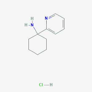 molecular formula C11H17ClN2 B11772070 1-(Pyridin-2-yl)cyclohexanamine hydrochloride CAS No. 104097-05-4