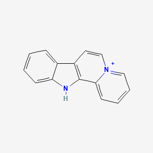 molecular formula C15H11N2+ B11772088 12H-Indolo[2,3-a]quinolizin-5-ium 