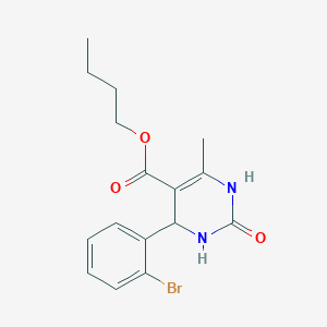 molecular formula C16H19BrN2O3 B11772155 Butyl 4-(2-bromophenyl)-6-methyl-2-oxo-1,2,3,4-tetrahydropyrimidine-5-carboxylate 