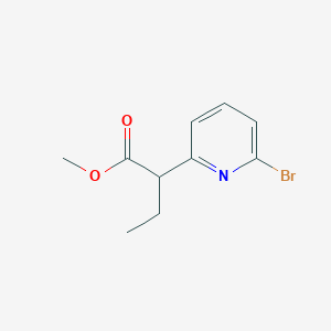 molecular formula C10H12BrNO2 B11772208 Methyl 2-(6-bromopyridin-2-yl)butanoate 