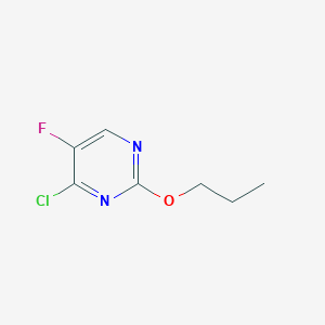 molecular formula C7H8ClFN2O B11772232 4-Chloro-5-fluoro-2-propoxypyrimidine 
