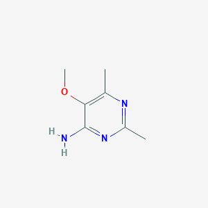 molecular formula C7H11N3O B11772285 5-Methoxy-2,6-dimethylpyrimidin-4-amine 
