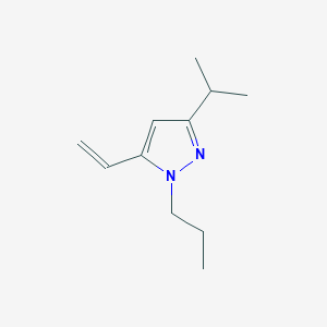molecular formula C11H18N2 B11772301 3-Isopropyl-1-propyl-5-vinyl-1H-pyrazole 