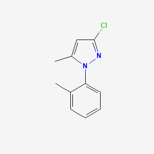 molecular formula C11H11ClN2 B11772322 3-Chloro-5-methyl-1-(o-tolyl)-1H-pyrazole 