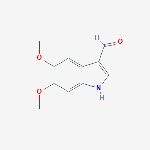 molecular formula C11H11NO3 B117724 5,6-dimethoxy-1H-indole-3-carbaldehyde CAS No. 142769-27-5