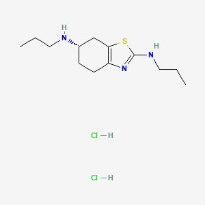 molecular formula C13H25Cl2N3S B11772419 (S)-N2,N6-Dipropyl-4,5,6,7-tetrahydrobenzo[d]thiazole-2,6-diamine dihydrochloride 