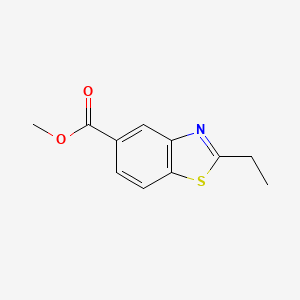 molecular formula C11H11NO2S B11772440 Methyl 2-ethylbenzo[d]thiazole-5-carboxylate 