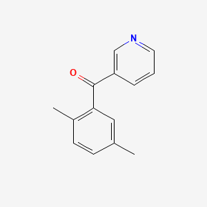 molecular formula C14H13NO B11772450 (2,5-Dimethylphenyl)(pyridin-3-yl)methanone 