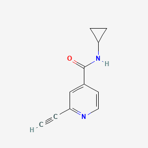 molecular formula C11H10N2O B11772577 N-Cyclopropyl-2-ethynylisonicotinamide CAS No. 1956370-83-4