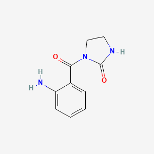 molecular formula C10H11N3O2 B11772642 1-(2-Aminobenzoyl)imidazolidin-2-one 
