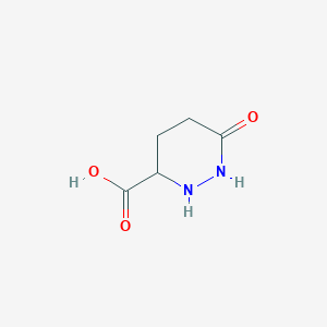 molecular formula C5H8N2O3 B11772643 6-Oxohexahydropyridazine-3-carboxylic acid 