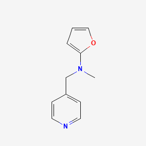 molecular formula C11H12N2O B11772668 N-Methyl-N-(pyridin-4-ylmethyl)furan-2-amine 