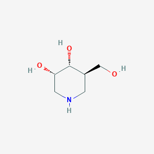 molecular formula C6H13NO3 B11772810 (3S,4R,5R)-5-(Hydroxymethyl)piperidine-3,4-diol 