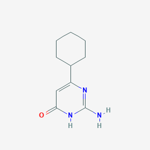 molecular formula C10H15N3O B11772830 2-Amino-6-cyclohexylpyrimidin-4-OL 