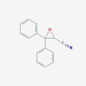molecular formula C15H11NO B11772858 3,3-Diphenyloxirane-2-carbonitrile CAS No. 21432-18-8