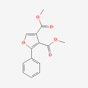 molecular formula C14H12O5 B11772881 Dimethyl 2-phenylfuran-3,4-dicarboxylate CAS No. 37674-31-0