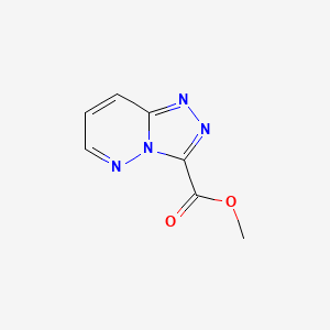 molecular formula C7H6N4O2 B11772896 Methyl [1,2,4]triazolo[4,3-b]pyridazine-3-carboxylate 