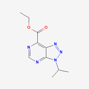 molecular formula C10H13N5O2 B11772940 Ethyl 3-isopropyl-3H-[1,2,3]triazolo[4,5-D]pyrimidine-7-carboxylate 