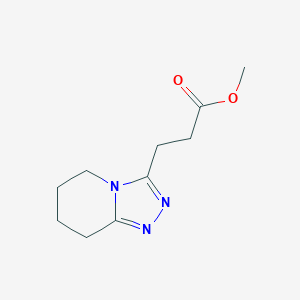 molecular formula C10H15N3O2 B11772984 Methyl 3-(5,6,7,8-tetrahydro-[1,2,4]triazolo[4,3-a]pyridin-3-yl)propanoate 